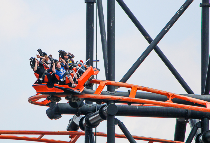 The Steel Hawg Roller Coaster at Indiana Beach, Monticello Indiana