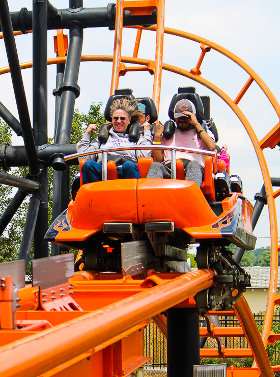 The Steel Hawg Roller Coaster at Indiana Beach, Monticello Indiana