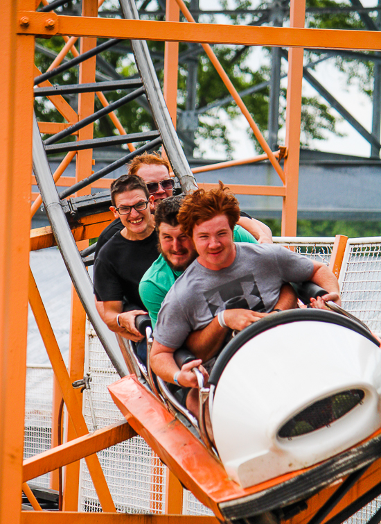 The Tig'rr roller coaster at Indiana Beach, Monticello Indiana