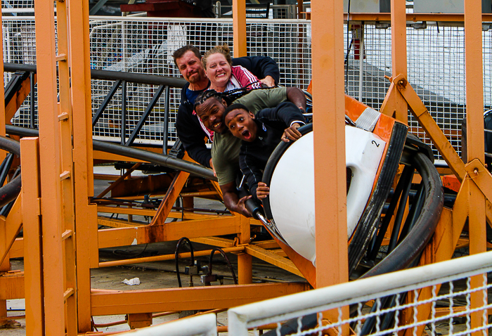 The Tig'rr roller coaster at Indiana Beach, Monticello Indiana