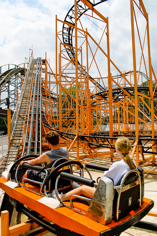 The Tig'rr Roller Coaster at Indiana Beach, Monticello Indiana