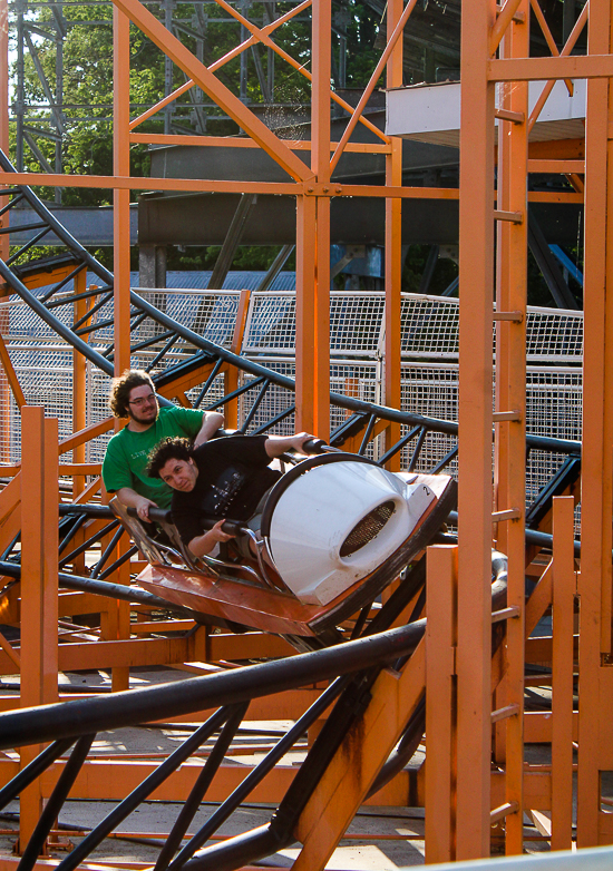 The Tig'rr roller coaster at Indiana Beach, Monticello Indiana