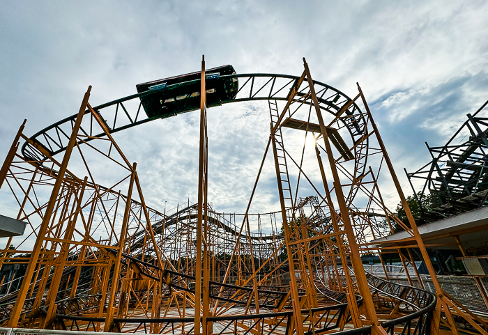 The Tig'rr Roller Coaster at Indiana Beach, Monticello Indiana