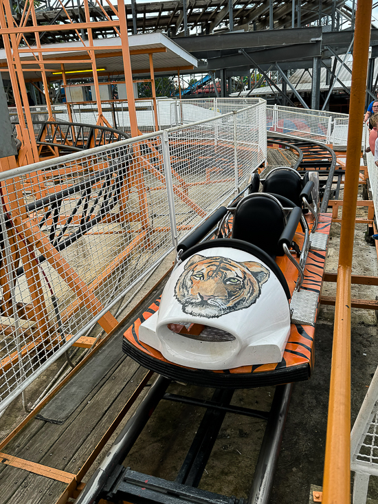 The Tig'rr Roller Coaster at Indiana Beach, Monticello Indiana