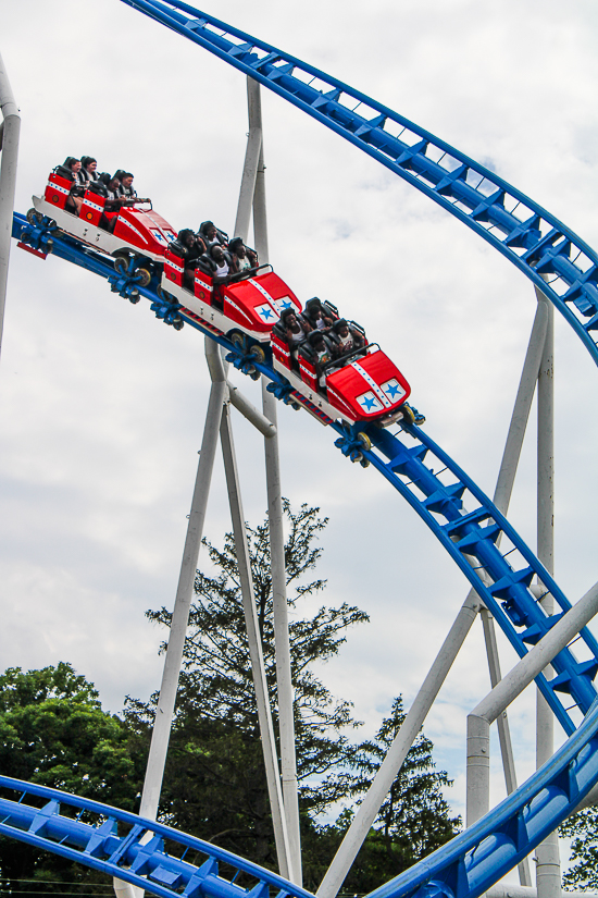 The All American Triple Loop Roller Coaster at Indiana Beach, Monticello Indiana