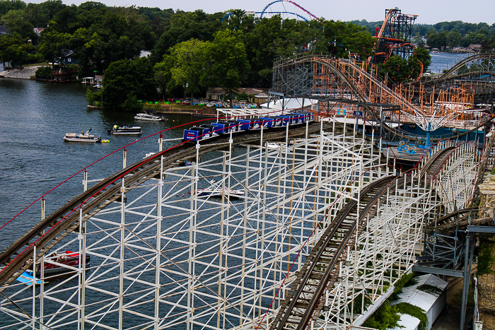 The Hoosier Hurricane roller coaster at Indiana Beach, Monticello Indiana