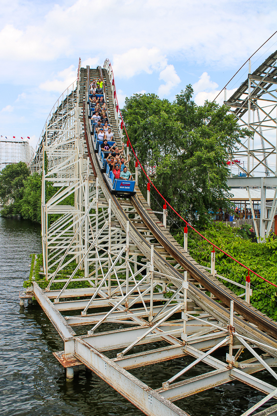 The Hoosier Hurricane  Roller Coaster at Indiana Beach, Monticello Indiana