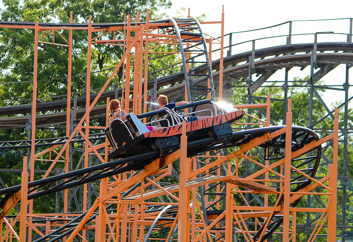 The Tig'rr Roller Coaster at Indiana Beach, Monticello Indiana