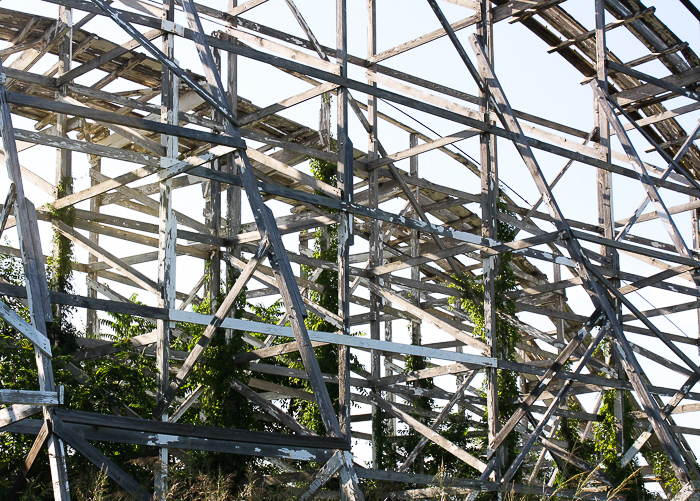 The Roller Coaster at the Abandoned Joyland Amusement Park, Wichita, Kansas