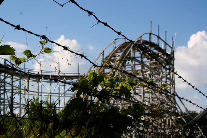 The Roller Coaster at the Abandoned Joyland Amusement Park, Wichita, Kansas