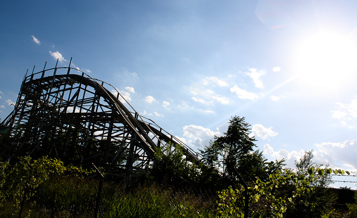 The Roller Coaster at the Abandoned Joyland Amusement Park, Wichita, Kansasi