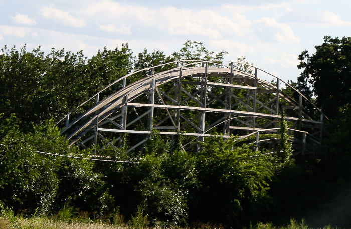 The Roller Coaster at the Abandoned Joyland Amusement Park, Wichita, Kansasi