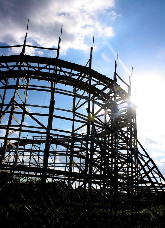 The Roller Coaster at the Abandoned Joyland Amusement Park, Wichita, Kansas