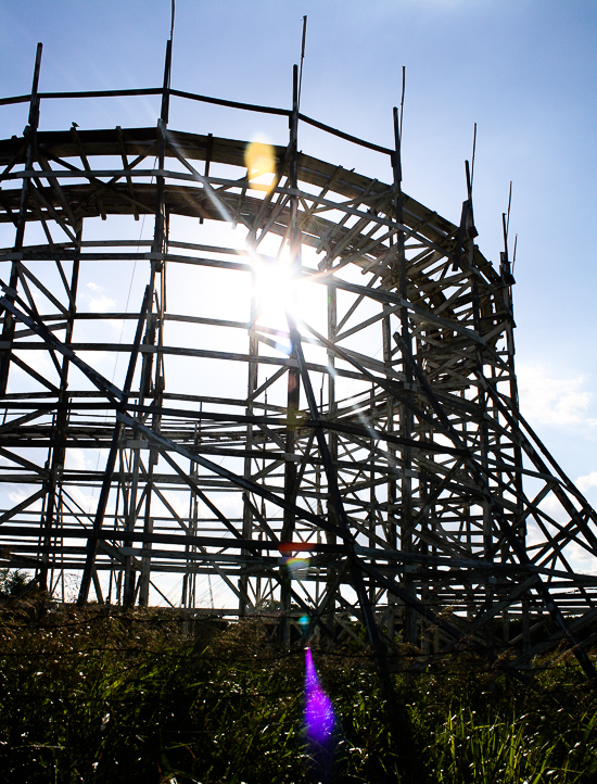 The Roller Coaster at the Abandoned Joyland Amusement Park, Wichita, Kansas