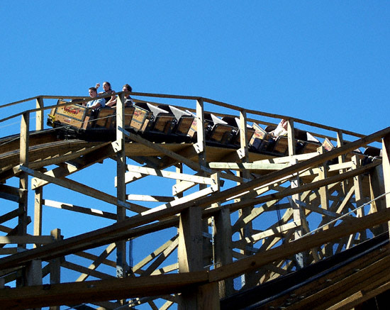 The Boardwalk Bullet Rollercoaster at the Kemah Boardwalk, Kemah Texas