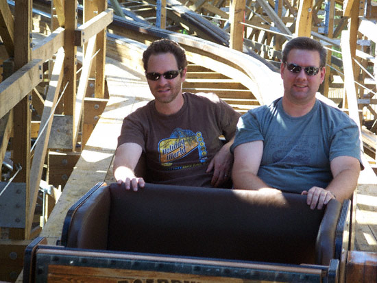 The Boardwalk Bullet Rollercoaster at Kemah Boardwalk, Kemah, Texas