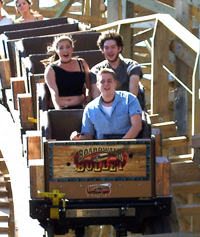 The Boardwalk Bullet Rollercoaster at Kemah Boardwalk, Kemah, Texas