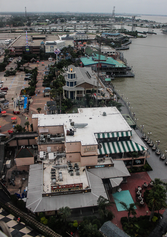 Kemah Boardwalk including the Boardwalk Bullet rollercoaster in Kemah, Texas