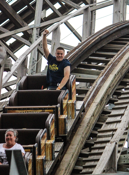 Kemah Boardwalk including the Boardwalk Bullet rollercoaster in Kemah, Texas