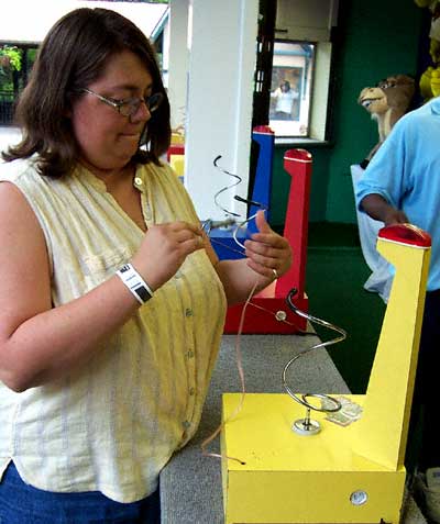 Carrie Playing A Game At Kennywood Park, West Mifflin Pennsylvania