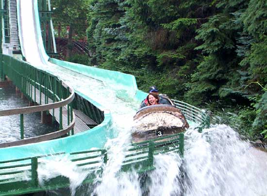 The Log Flume At Kennywood Park, West Mifflin Pennsylvania