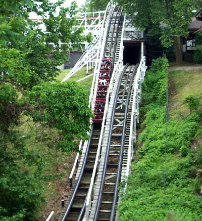 The Jack Rabbit Rollercoaster At Kennywood Park, West Mifflin Pennsylvania