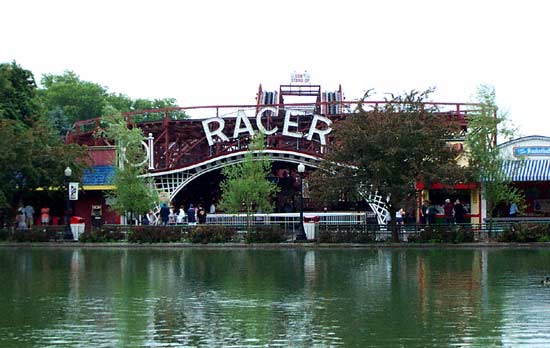 The Racer Rollercoaster At Kennywood Park, West Mifflin Pennsylvania