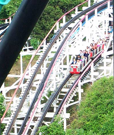 The Thunderbolt Rollercoaster At Kennywood Park, West Mifflin Pennsylvania