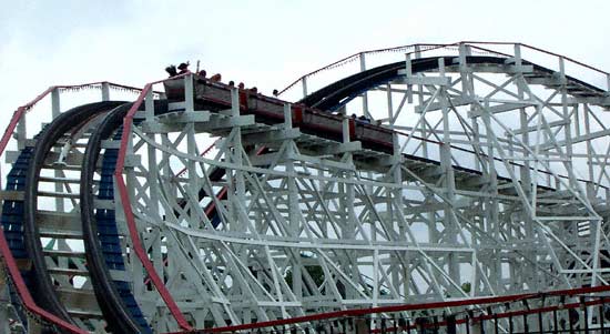 The Thunderbolt Rollercoaster At Kennywood Park, West Mifflin Pennsylvania