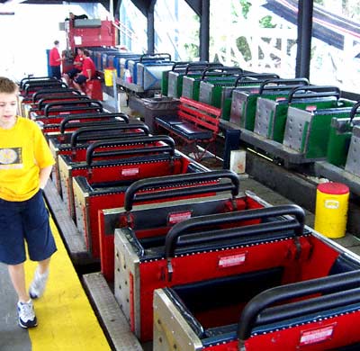 The Thunderbolt Rollercoaster At Kennywood Park, West Mifflin Pennsylvania