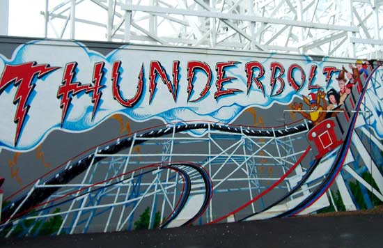 The Thunderbolt Rollercoaster At Kennywood Park, West Mifflin Pennsylvania