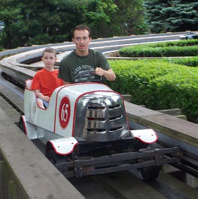 The Auto Race At Kennywood Park, West Mifflin Pennsylvania