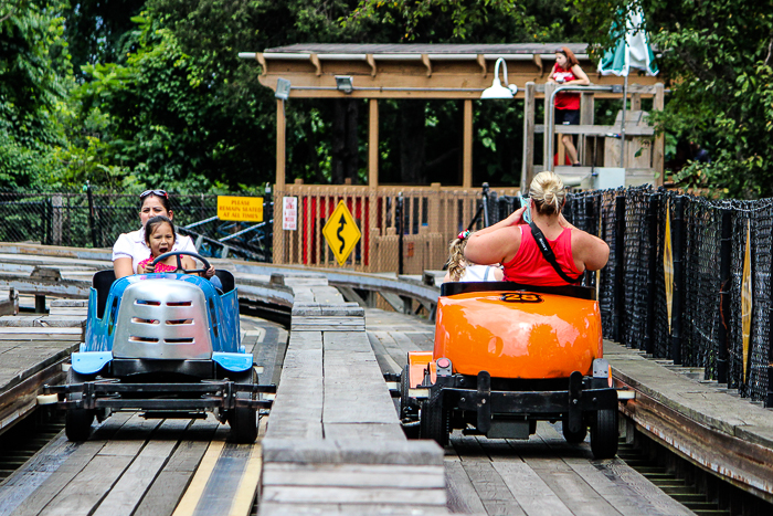 The Auto Race at Kennywood Park, West Mifflin, PA