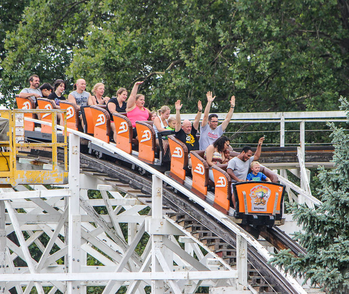 The Jack Rabbit Roller Coaster at Kennywood Park, West Mifflin, PA