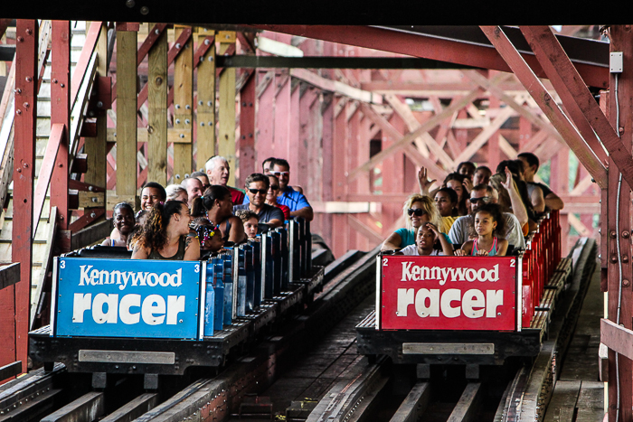 The Racer Roller Coaster at Kennywood Park, West Mifflin, PA