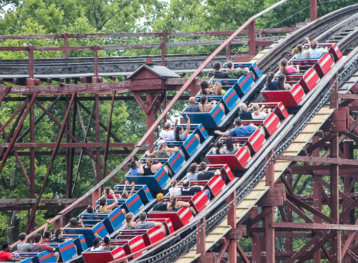 The Racer Roller Coaster at Kennywood Park, West Mifflin, PA