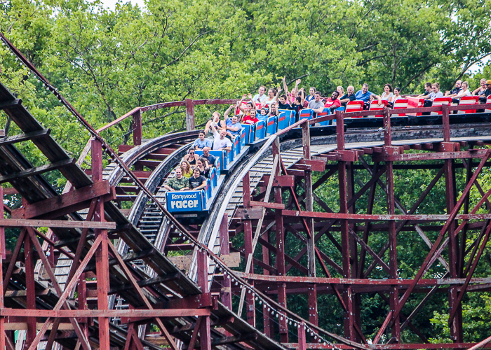 The Racer Roller Coaster at Kennywood Park, West Mifflin, PA