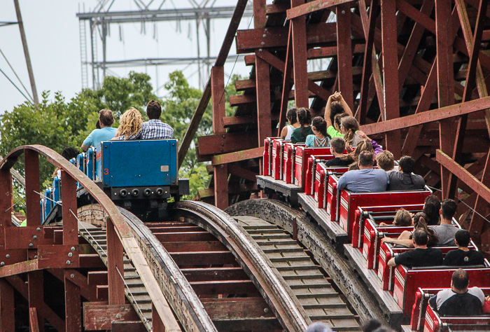 The Racer Roller Coaster at Kennywood Park, West Mifflin, PA