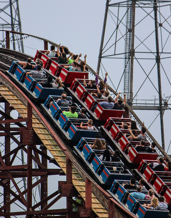 The Racer Roller Coaster at Kennywood Park, West Mifflin, PA