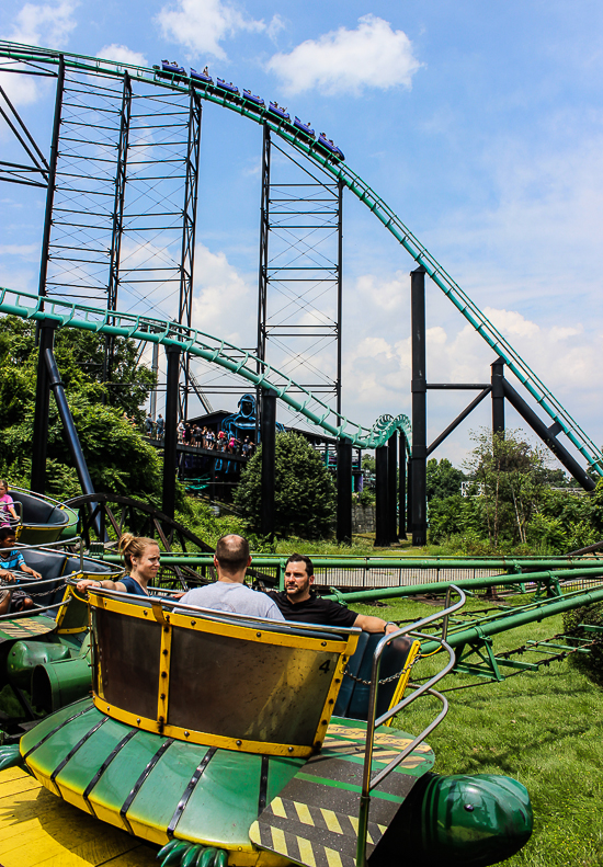 The Steel Phantom Roller Coaster at Kennywood Park, West Mifflin, PA