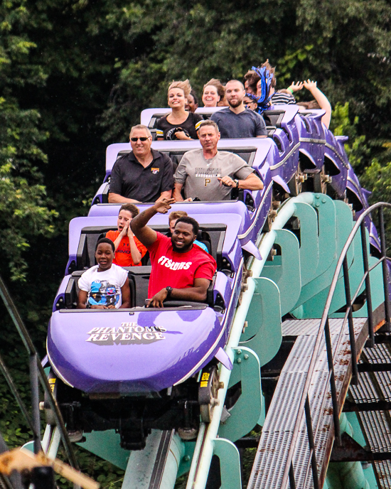 The Steel Phantom Roller Coaster at Kennywood Park, West Mifflin, PA