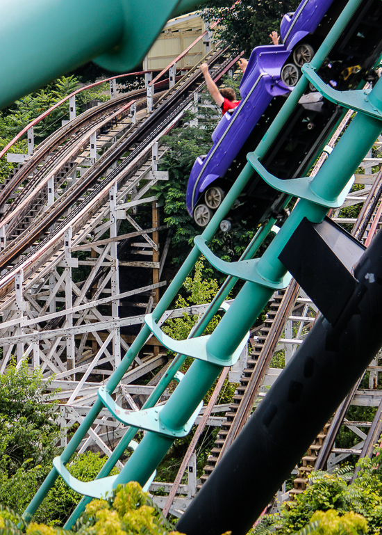 The Steel Phantom Roller Coaster at Kennywood Park, West Mifflin, PA