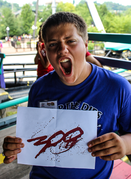 The Steel Phantom Roller Coaster at Kennywood Park, West Mifflin, PA