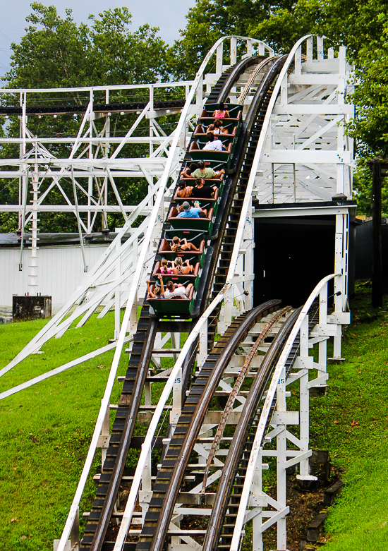 The Jack Rabbit roller Coaster at Kennywood Park, West Mifflin, PA