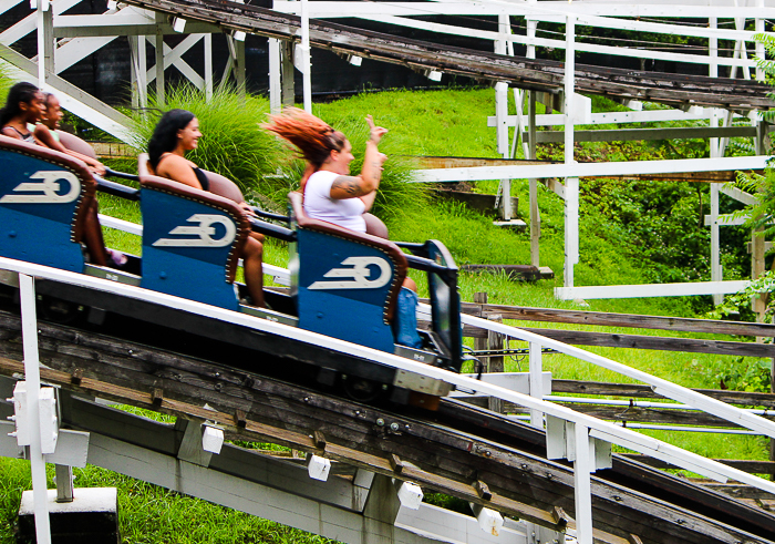 The Jack Rabbit roller coaster at Kennywood Park, West Mifflin, PA
