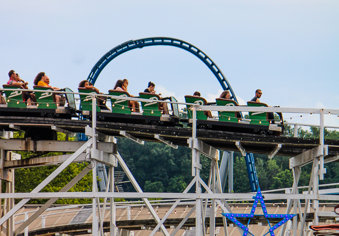 The Jack Rabbit roller coaster at Kennywood Park, West Mifflin, PA