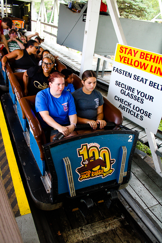 The Jack Rabbit roller Coaster at Kennywood Park, West Mifflin, PA