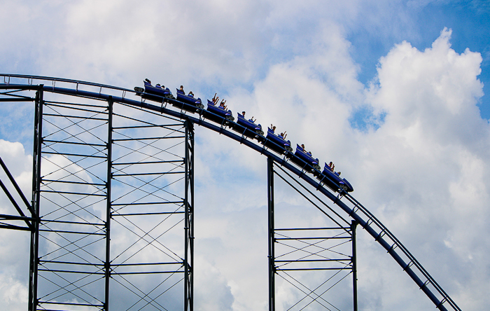 The Phantom's Revenge roller coaster at Kennywood Park, West Mifflin, PA