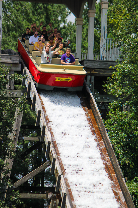 The Pittsburgh Plunge at Kennywood Park, West Mifflin, PA