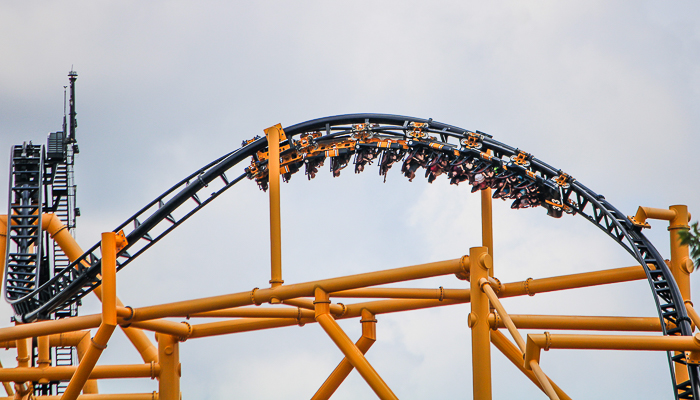 The Steel Curtain Roller Coaster at Kennywood Park, West Mifflin, PA